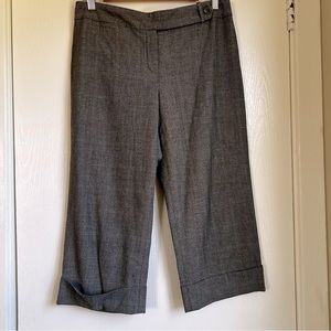 Cropped plaid trousers